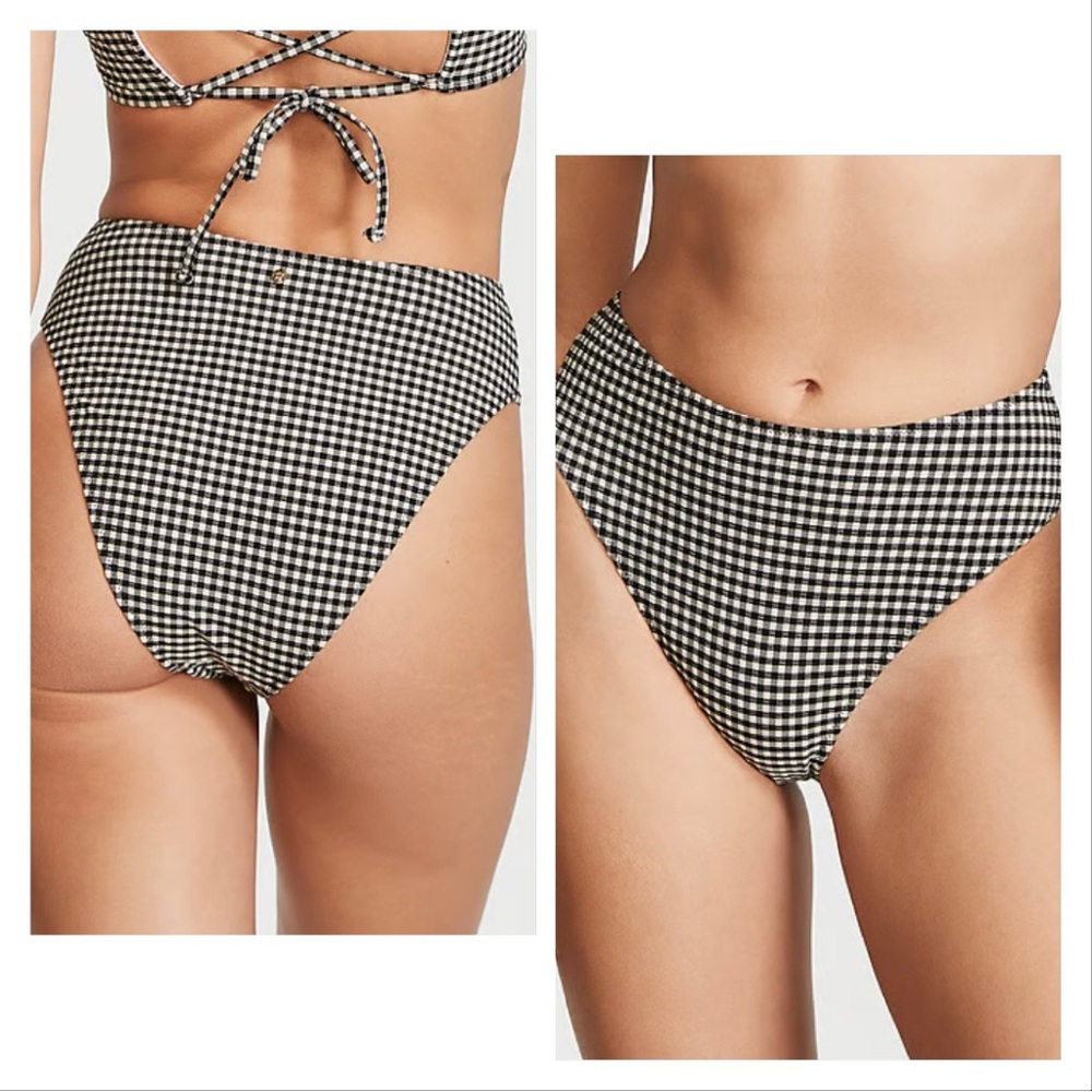 Victoria's Secret Gingham High Waist Cheeky Bikini Bottom